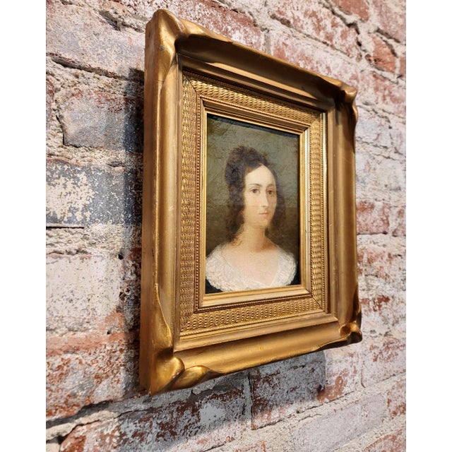 18th Century Portrait of a Young Girl - Oil Painting C1780s For Sale In Los Angeles - Image 6 of 7