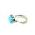 Metal 1990s David Yurman Turquoise Ring Size 7 Sterling Silver Estate, Size 7 For Sale - Image 7 of 7