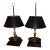 19th Century Large English Brass Chamber Stick Lamps - a Pair For Sale
