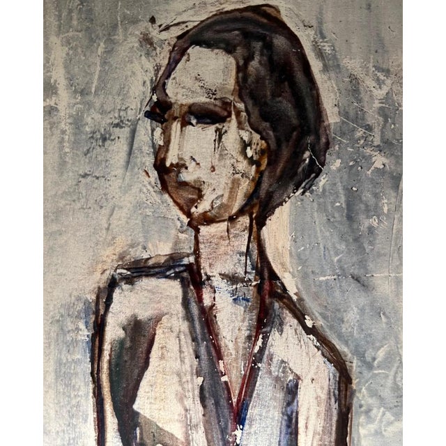 Vivaldo Martini, Weightlifter, Oil on Canvas For Sale - Image 7 of 12