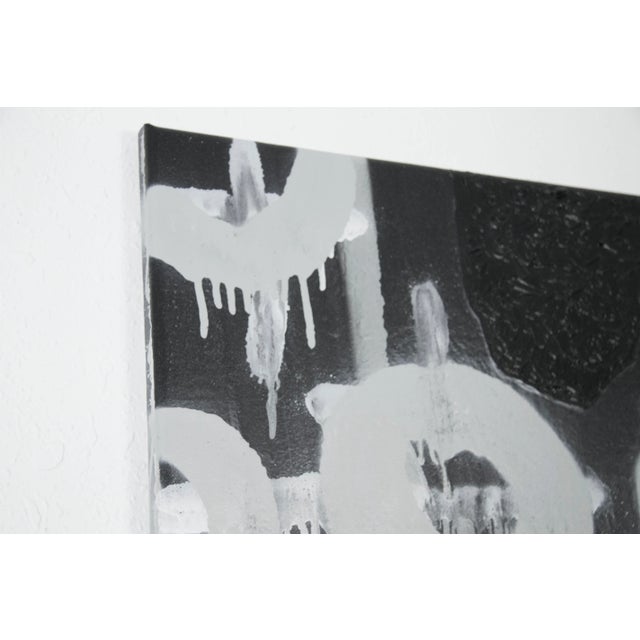 Textile Original Spray Painting on Canvas by Jeffery Stuart For Sale - Image 7 of 12