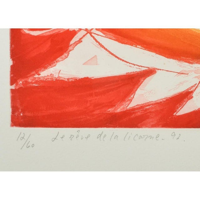 Carl-Henning Pedersen, the Dream of the Unicorn, 1992, Copper Print For Sale - Image 3 of 5