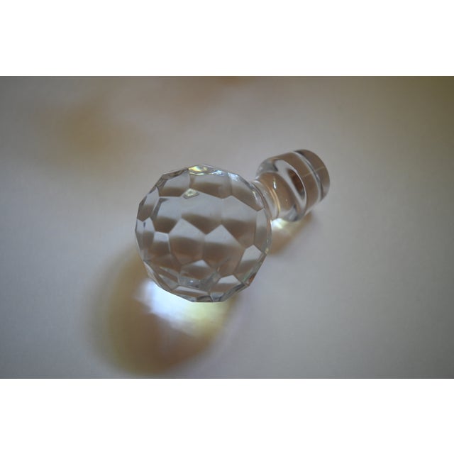 Art Deco 1980s Tiffany & Co Crystal Decanter Set - Sybil Pattern With Rare Sniffers - Set of 3 For Sale - Image 3 of 8