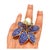 Bochic “Orient” Vintage Blue Sapphire & White South Sea Pearl Ring – 18K Gold over Silver Step into elegance with this...