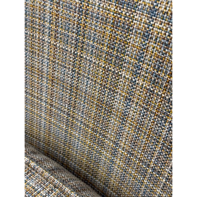 1960s Early Production Saarinen Knoll Womb Chair & Ottoman Reupholstered LIC Label For Sale - Image 12 of 18