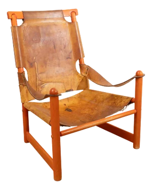 Leather Sling Chair, 1960s