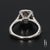 Contemporary 14k White Gold Ring With 5.0ct G/Si2 Center Diamond & Accents - Size 4.75 For Sale - Image 3 of 4