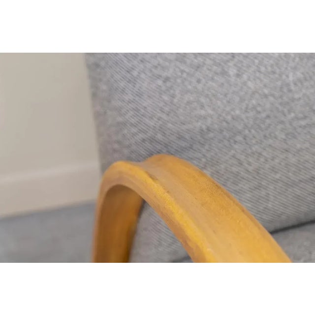 Wood Art Deco Two-Seater Sofa in Beech, 1930 For Sale - Image 7 of 9