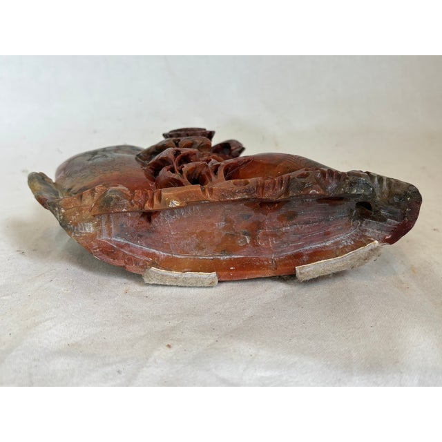 Stone Mid 20th Century Carved Soapstone Vase For Sale - Image 7 of 7