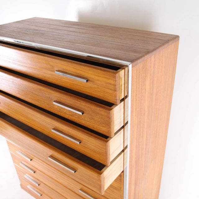 Japanese High Chest of Drawers, 1980s For Sale - Image 9 of 14