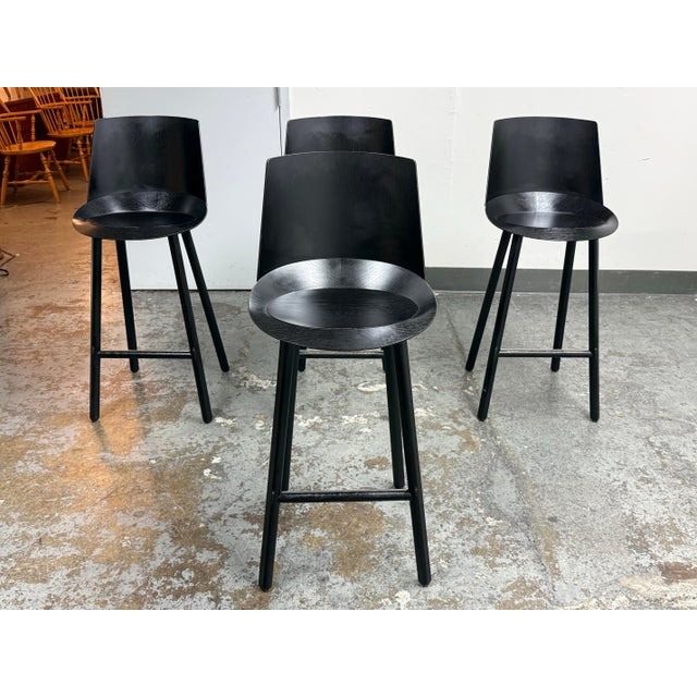 Design Plus Gallery presents a Set of Four of Jean Bar Stools by Stefan Diez from E15. The Jean stool reflects a modern...