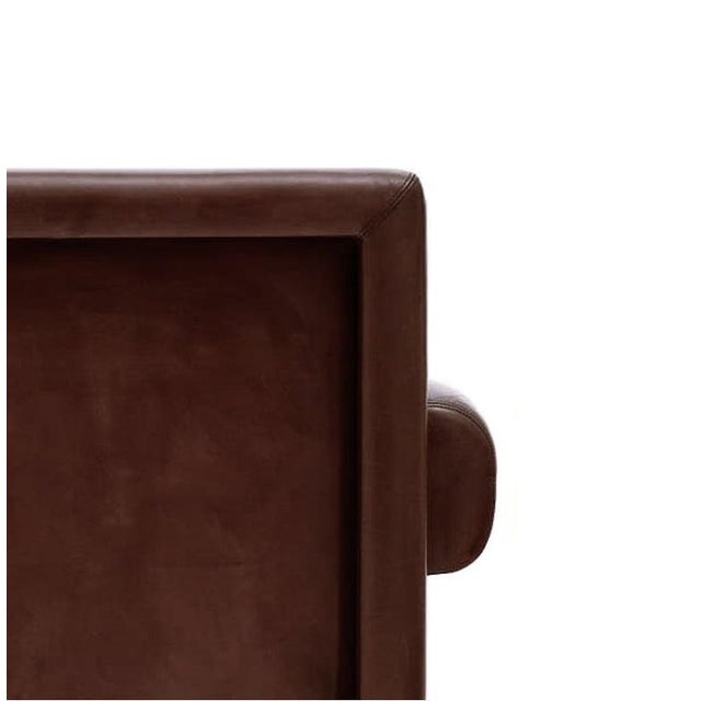 Brown Trix and Robert Haussmann Leather Chairs by Knoll - A Pair For Sale - Image 8 of 11