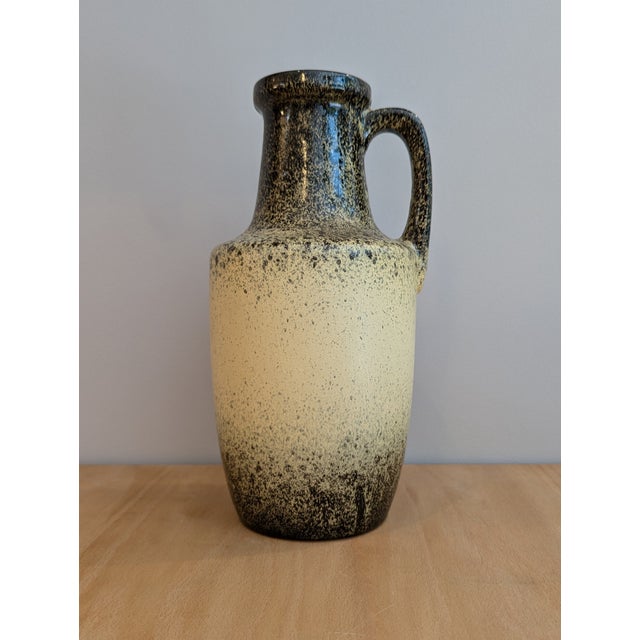 Mid-Century Speckled Glaze Handled Vase by Scheurich Keramik For Sale - Image 6 of 6