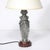 Art Nouveau Rosso Levanto Marble Base & Pewter Table Lamp Signed E. Lelièvre For Sale In New York - Image 6 of 16