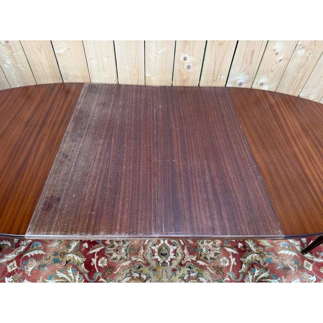 Louis XVI Style Oval Dining Table, 1980s For Sale - Image 9 of 10