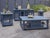 Stonegate Collection: Two-toned hand distressed white with warm stone stained tops Solid Mango wood with distressed Blue...