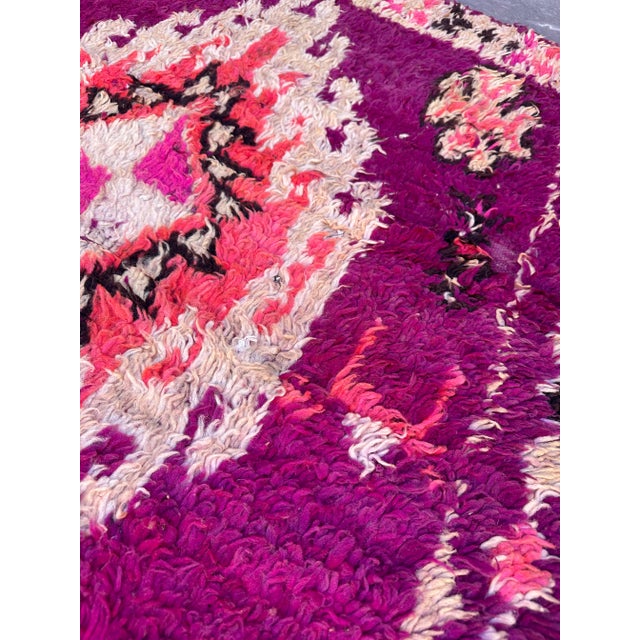 Mid-Century Modern Mid-Century Modern 5x11 Vintage Moroccan Rug For Sale - Image 3 of 12