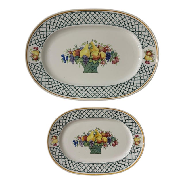 Vintage 1990s Villeroy & Boch Platter - A Pair For Sale