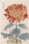 Red Chrysanthemum Giclée, Vintage Japanese Botanical Art Print, 12" X 18" For Sale