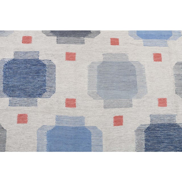 Mid-Century Modern Oversized Modern Swedish-Inspired Geometric Rug by Doris Leslie Blau For Sale - Image 3 of 9