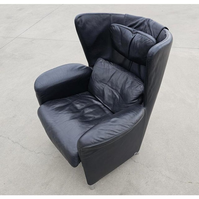 Metal Set of Vintage Black Chairs by Franz-Josef Schulte for De Sede, 1980s For Sale - Image 7 of 16