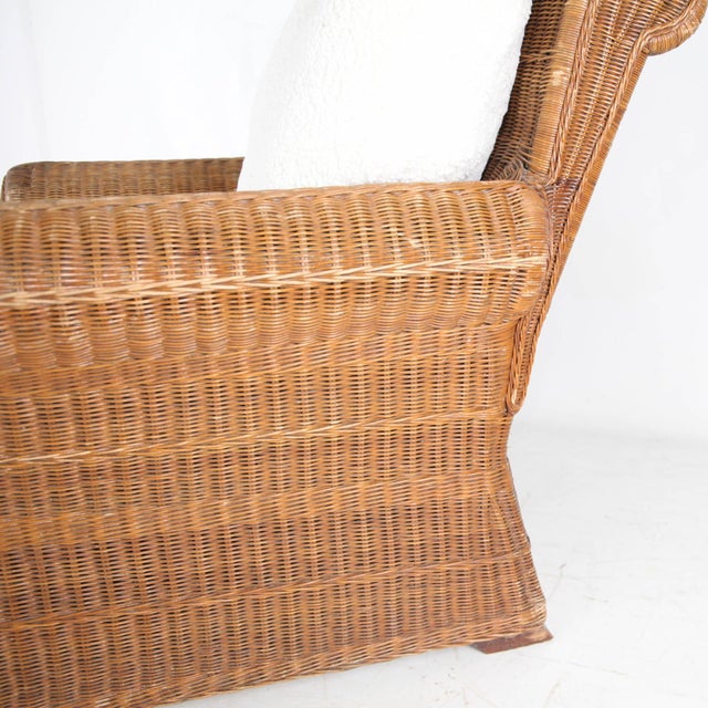 Vintage Wicker Lounge Set, 1970s, Set of 3 For Sale - Image 13 of 18
