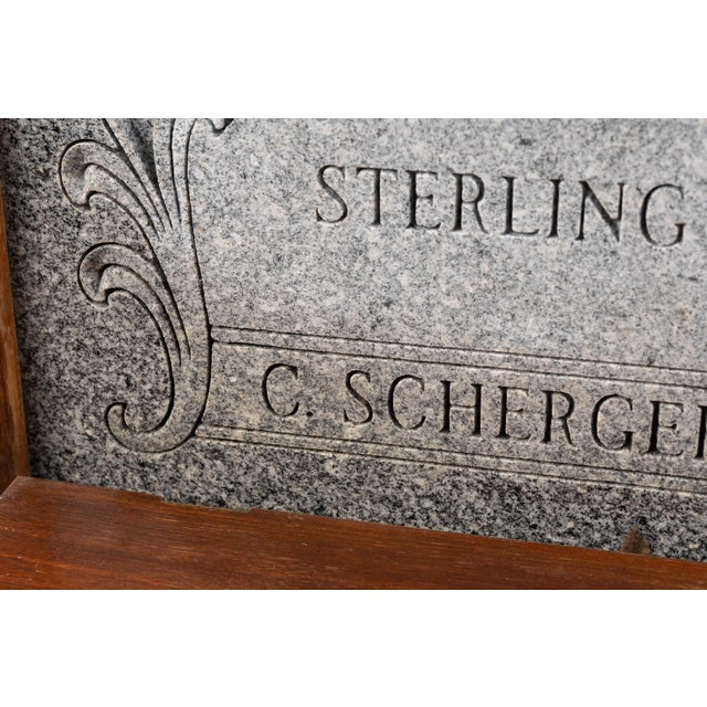 Mid 20th Century C Schergers Sons Sterling Blue Headstone Salesman Sample For Sale - Image 13 of 14