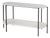 Renaldo 49.5 in. W Elongated Marble and Iron 2-Tier Console Table, Metalworks For Sale