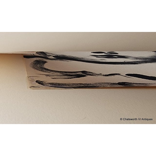 White Pair of Framed Pablo Picasso Thumbprint Lithographic Originals ~ Paloma & Claude, 1960s For Sale - Image 8 of 15