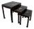 1960s Set of Three Antique Chinese Lacquered Nesting Tables For Sale