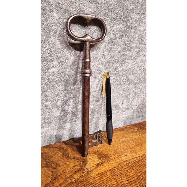 Large Dutch Historical Door Lock and Key, 1717, Set of 4 For Sale - Image 3 of 18