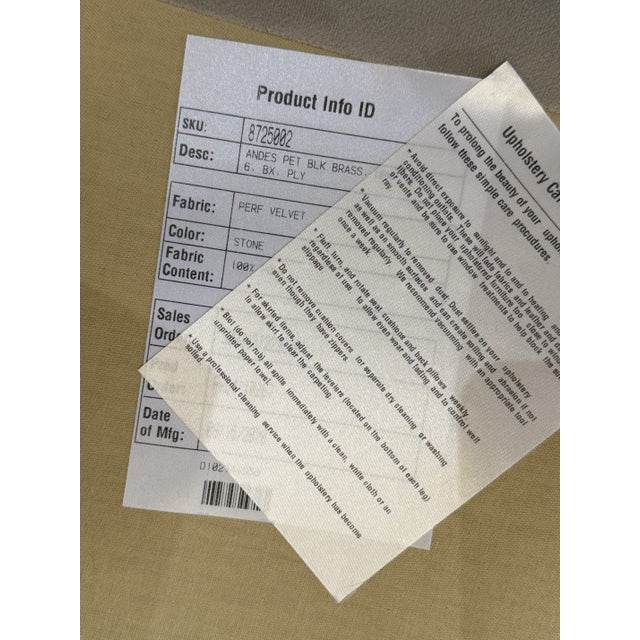 West Elm Andes Sofa in Performance Velvet For Sale - Image 9 of 12