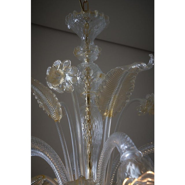 Murano Chandelier with Flowers, 1980s For Sale - Image 9 of 14