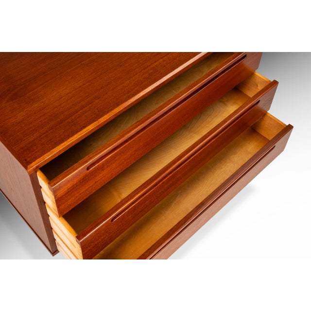Danish Modern Three-Drawer Dresser in Teak by Nils Jonsson for Torring Møbelfabrik Produced by HJN Mobler, Denmark, C. 1960's For Sale - Image 11 of 18