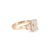 Modern 10k Yellow Gold 3.66ctw Igi Lab Grown Diamond Elongated Cushion Engagement Ring, Size 8 For Sale - Image 3 of 9