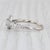 0.75ctw Round Diamond Halo Engagement Ring 14k White Gold Size 6.5 Cathedral For Sale In Greensboro - Image 6 of 8