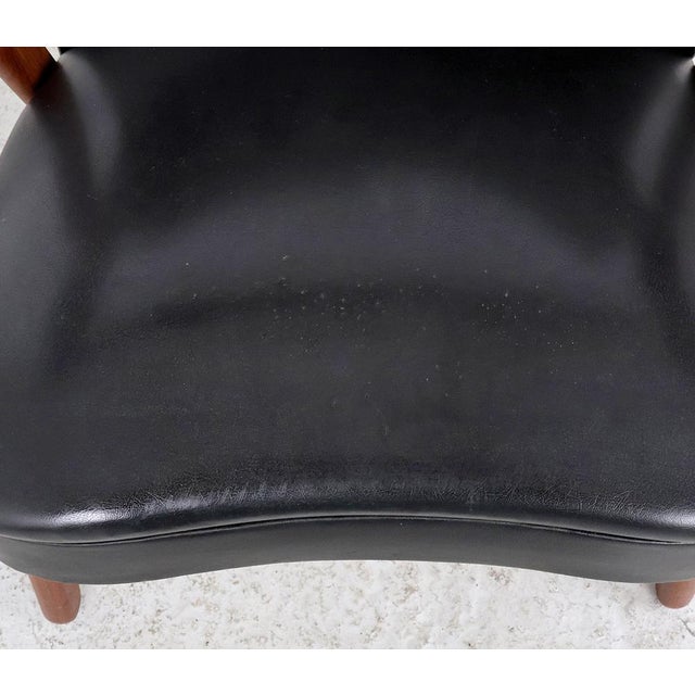 Danish Chairs in Teak and Faux Leather from Erhardsen & Andersen, 1960s, Set of 2 For Sale - Image 15 of 17