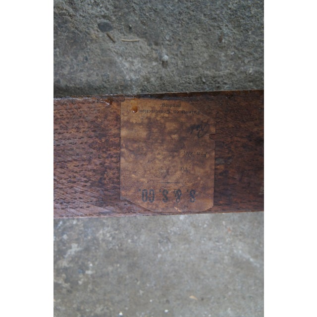 Antique Victorian Aesthetic Movement e.w. Godwin-Style Oak Rocking Chair Rocker For Sale - Image 10 of 13