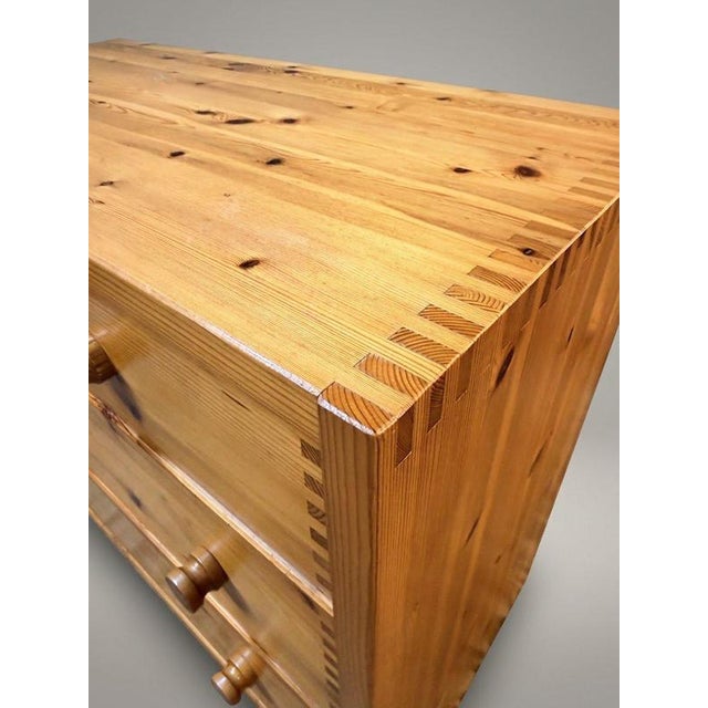 Swedish Pine Chest of Drawers For Sale - Image 4 of 6