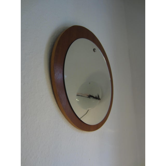 Mid-Century Modern Teak Wall Mirror, 1960s For Sale - Image 4 of 9