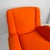 Italian Mid-Century Modern Orange Fabric and Wood Armchair, 1950s For Sale - Image 10 of 18