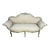 French Louis XV Corbeille Settee With Original Distressed Patina and Shell Crest For Sale