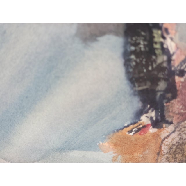 Abstract Abstract Watercolor Painting by Bruce Ertle Dated 1979 For Sale - Image 3 of 11