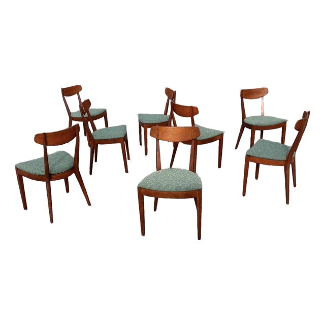 Restored Mid Century Drexel Sun Coast Dining Chairs - 8 For Sale