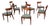 Restored Mid Century Drexel Sun Coast Dining Chairs - 8 For Sale