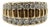 Vintage 14k Gold Diamond Encrusted Band, Size 5.5 For Sale