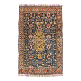 Zabihi Collection 19th Century Antique Persian Senneh Rug - 4'5" x 6'11" For Sale
