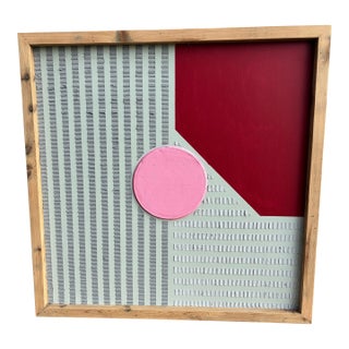 “Pink Horizon” Mixed Media For Sale