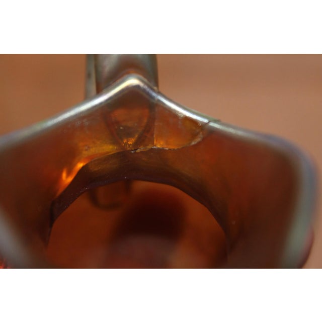 Art Deco Era 1930's Steuben Glassworks Gold Aurene Petite Picher For Sale - Image 9 of 10