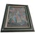 This framed needlepoint artwork, features a medieval-style motif titled "Cluny's L'Odorat." Depicting "A Mon Seul Désir"...